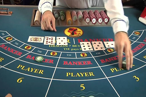 Baccarat casino table