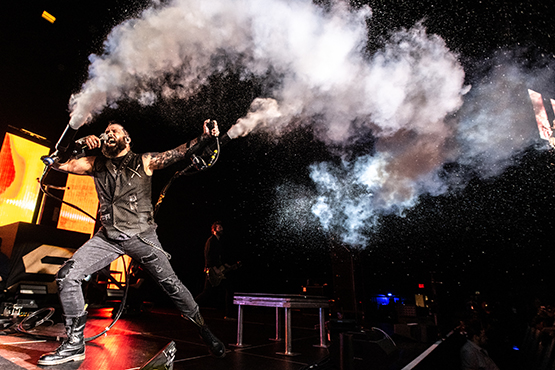 Skillet performs at Hard Rock Live Sacramento in Wheatland, California on March 25, 2023. (Photo by Chris Tuite)